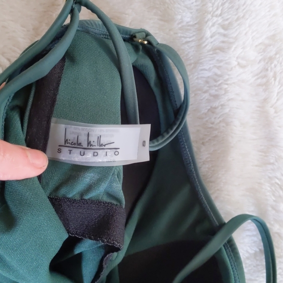 Small Green Nicole Miller Studio Bathing Suit - Picture 11 of 11